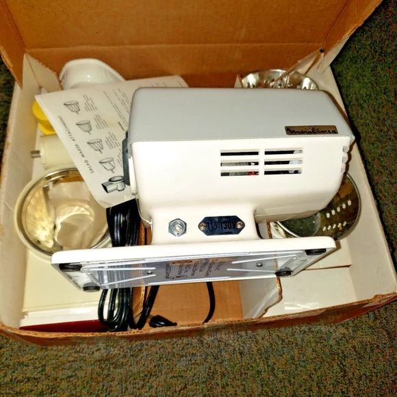 NEW Vintage MOULINEX Electric Salad Maker Meat Grinder RL 1AA Varco France - Picture 7 of 7